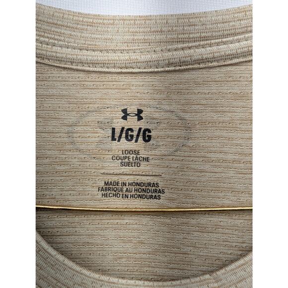NWT Under Armour Men's UA Tech Vent Short Sleeve in City Khaki sz Large - Picture 6 of 7